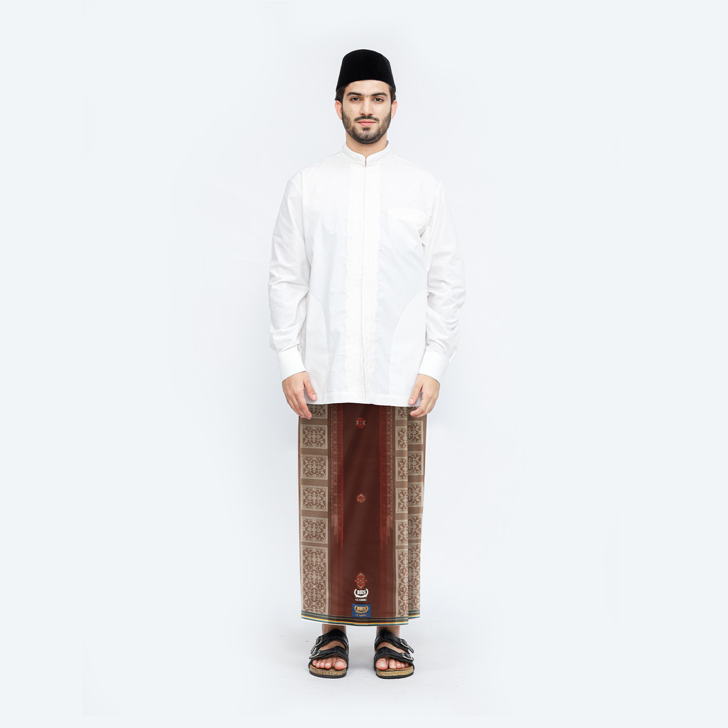 Sarung BHS Classic Gold Motif C48 JGF Coklat Tua 03