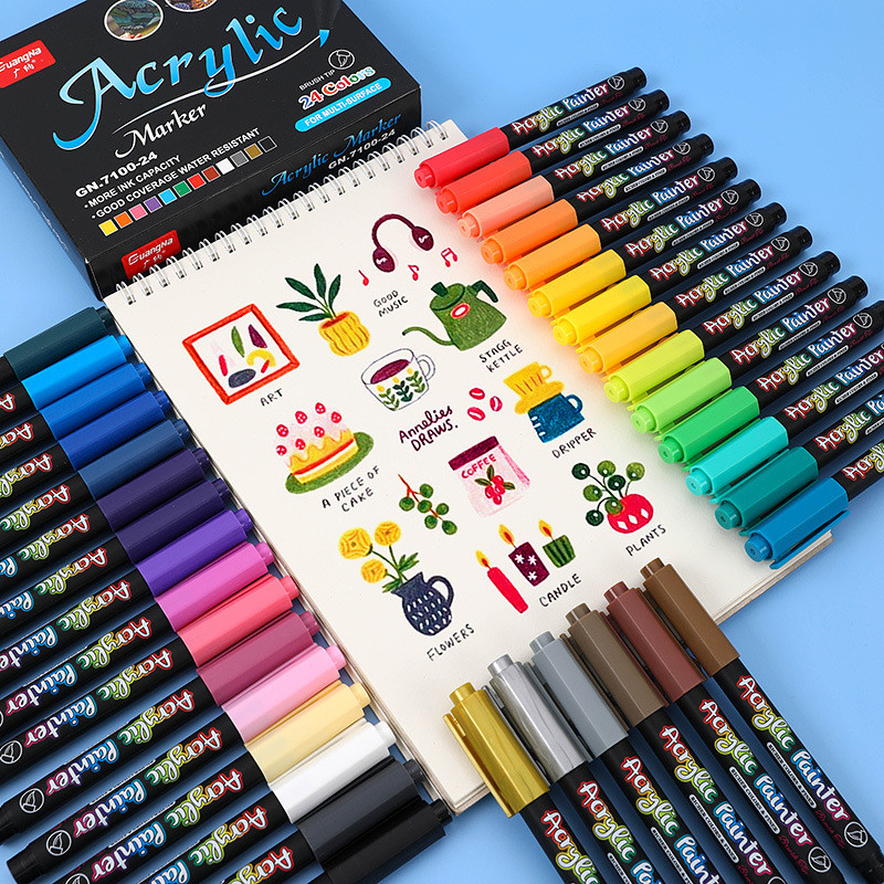 

1 PCS Paket Acak Lukisan DIY Tangan-Dicat Seni Grafiti Spidol Ujung Lembut Pena Cocok Untuk Keramik Batu Kaca Porselen Mug Kayu Kain Kanvas Perlengkapan Sekolah Seni Lukis Alat Tulis