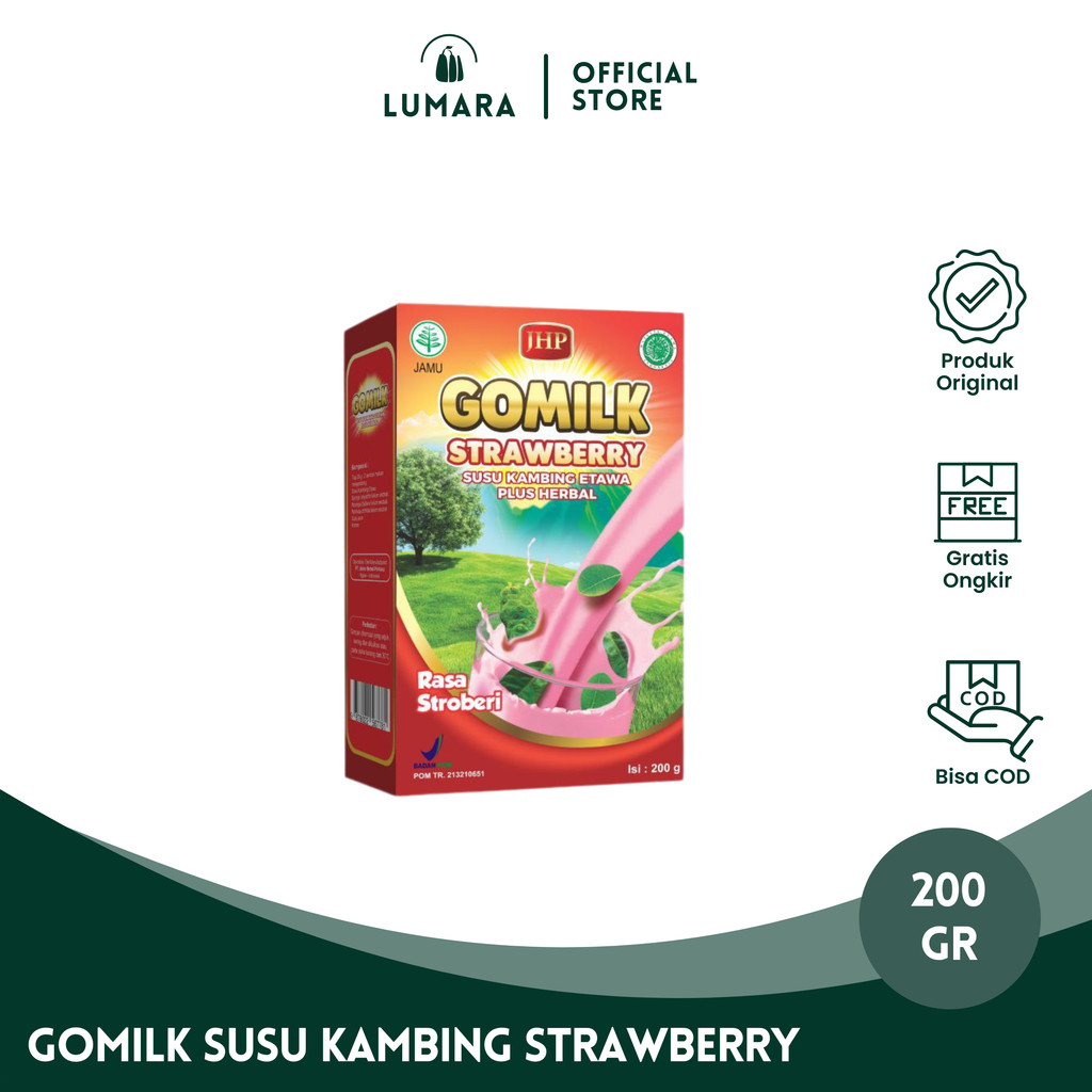

Gomilk Susu Kambing Etawa Plus Herbal Strawberry 200gram Penambah Nafsu Makan