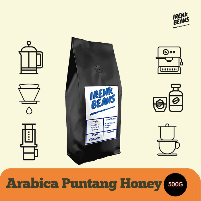 

Kopi Arabika Puntang Honey 500g Biji Bubuk - BUBUK KASAR