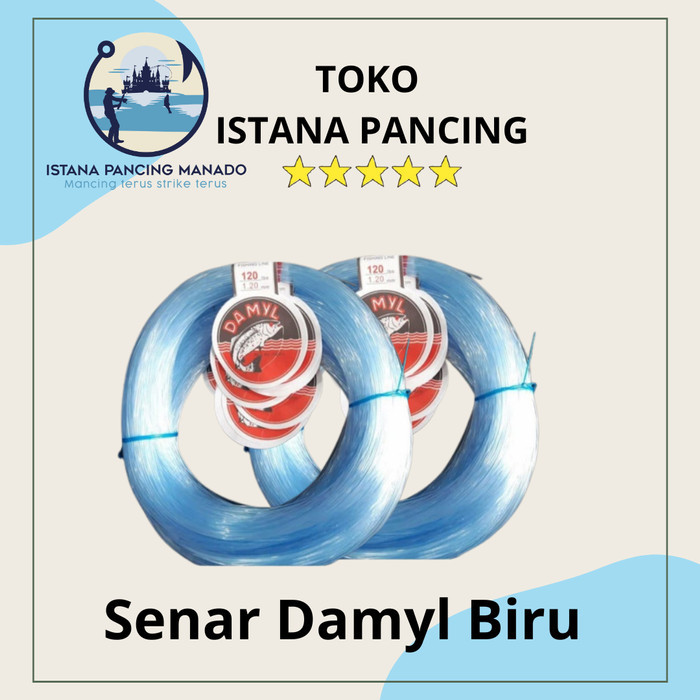 Senar Pancing Damyl Biru Perkepala - No. 8