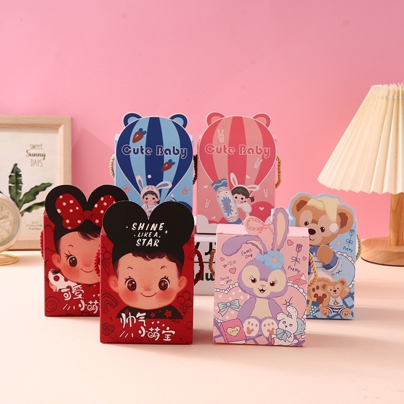 

(Delin) Tas Ulang Tahun Anak Goodie Bag ulta Anak Motif Kartun Jepang Lucu Paper Bag Snack Ultah Anak Bahan Premium
