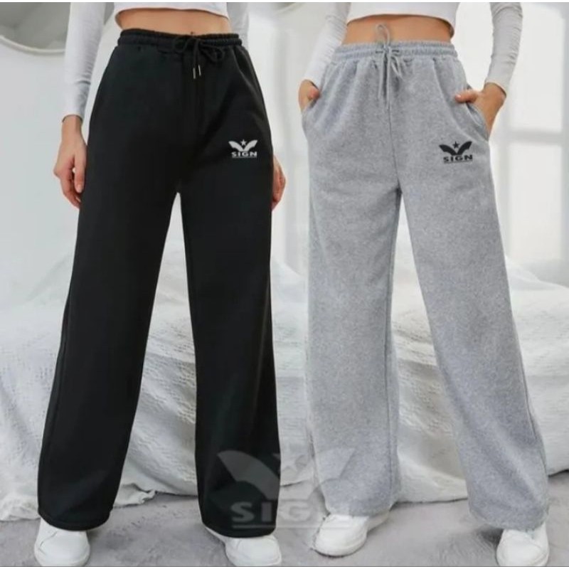 Joger panjang Wanita Style Korea / Celana Olahraga Panjang / Celana Training Wanita