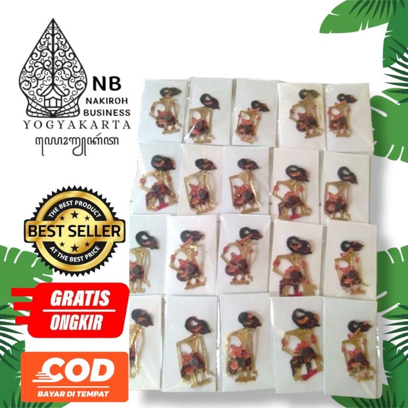 Souvenir Kerajinan Wayang Kulit Magnet - Oleh Oleh Khas Yogyakarta