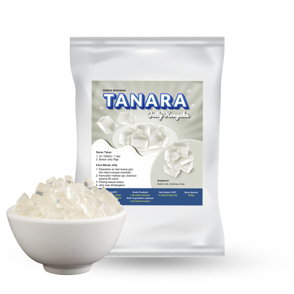 

New Jelly Konyaku Powder Plain 1kg - Bubuk Jeli Tanpa Rasa Tanpa Warna - Topping Minuman - Tanara PowderPremium