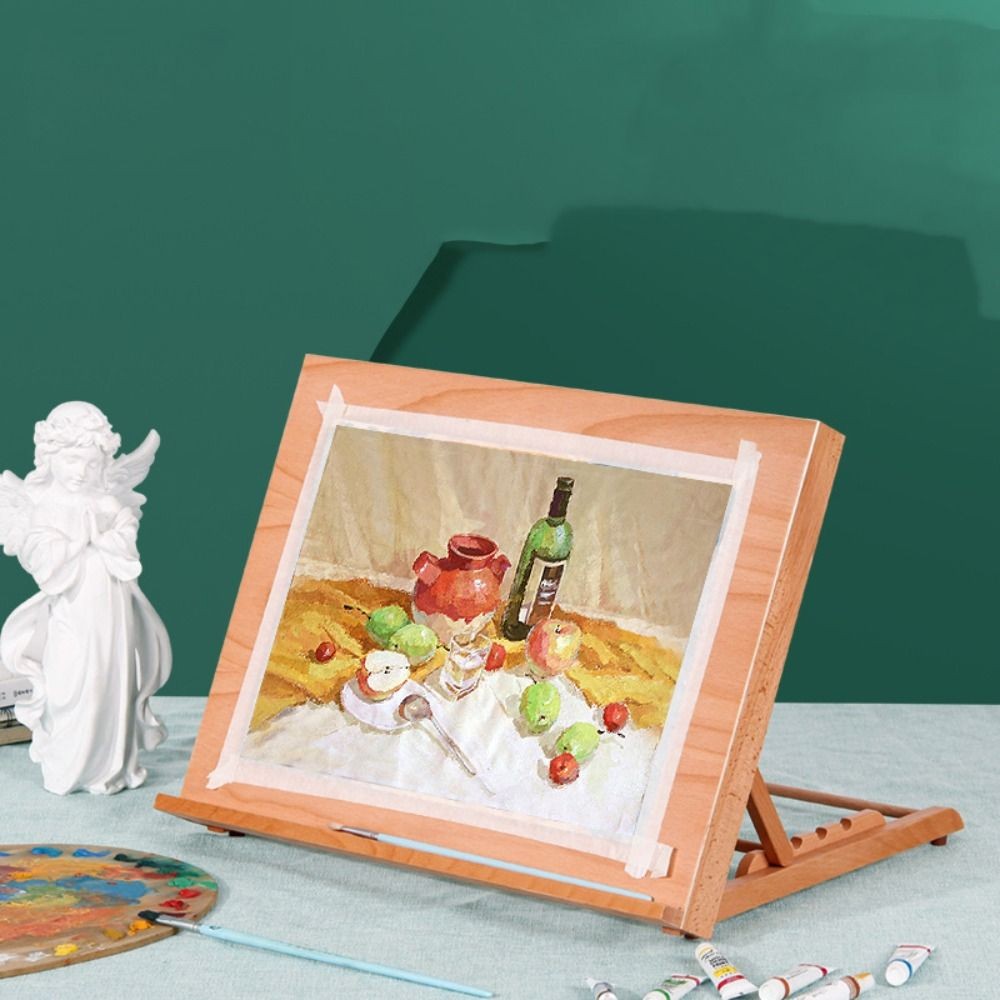 

Folding Beech Wood Table Easel Adjustable Multifunction Art Painting Easel Portable Professional Sketch Easel Artists