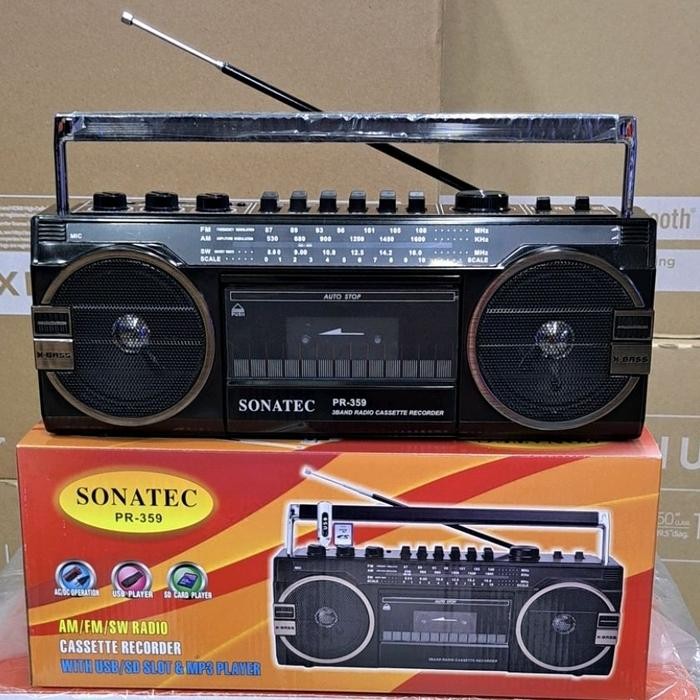 TERLARIS RADIO TAPE KASET PITA SONATEC PR-359 BLUETOOTH