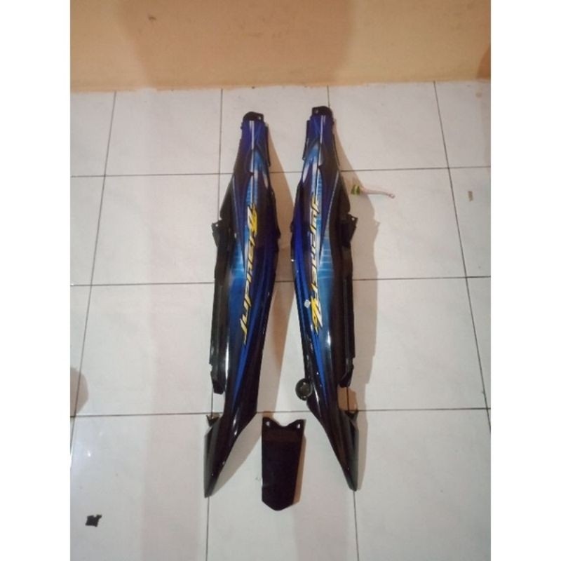 Cover body Jupiter Z New Burhan stripping biru hitam