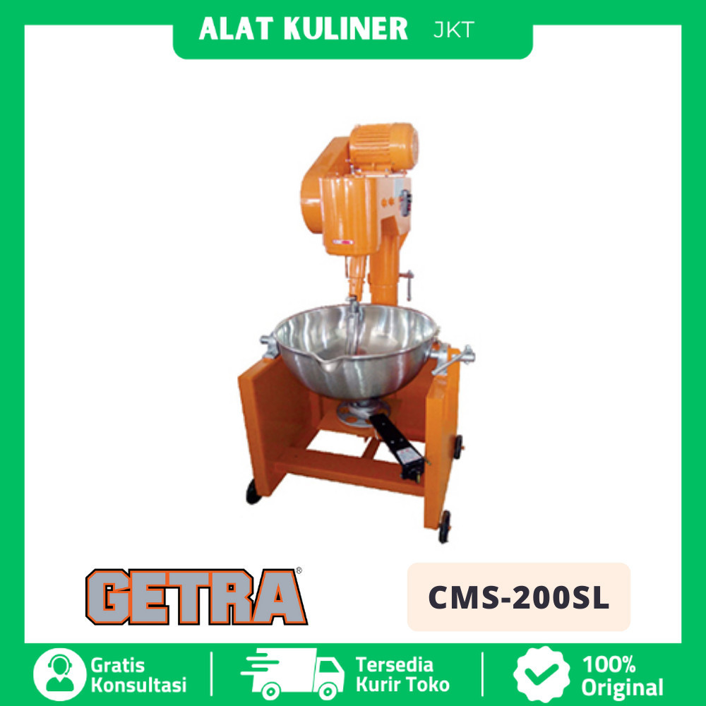 TILTING COOKING GETRA CMS 200SL CMS-200SL MIXER MESIN PENGADUK ADONAN DODOL