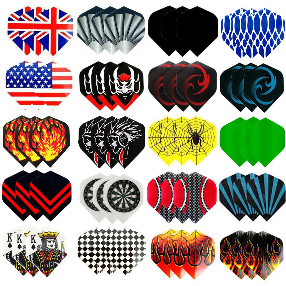 60/48/30PCS Cool Standard Dart Flights Nice Darts Flight Dardos Feather Outdoor Wing Tail Mixed Patt