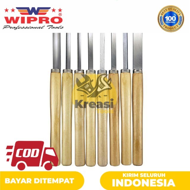 Kreasi Tools | Wipro Mata Bubut Kayu Set 8 Pcs TTS-32