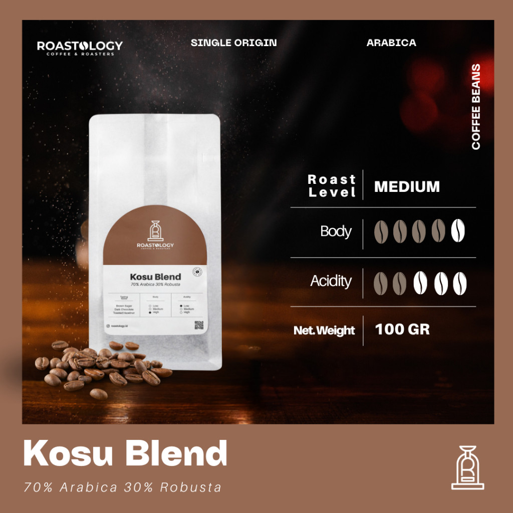 

Kopi Susu Blend 100gr Biji Kopi Coffee Beans