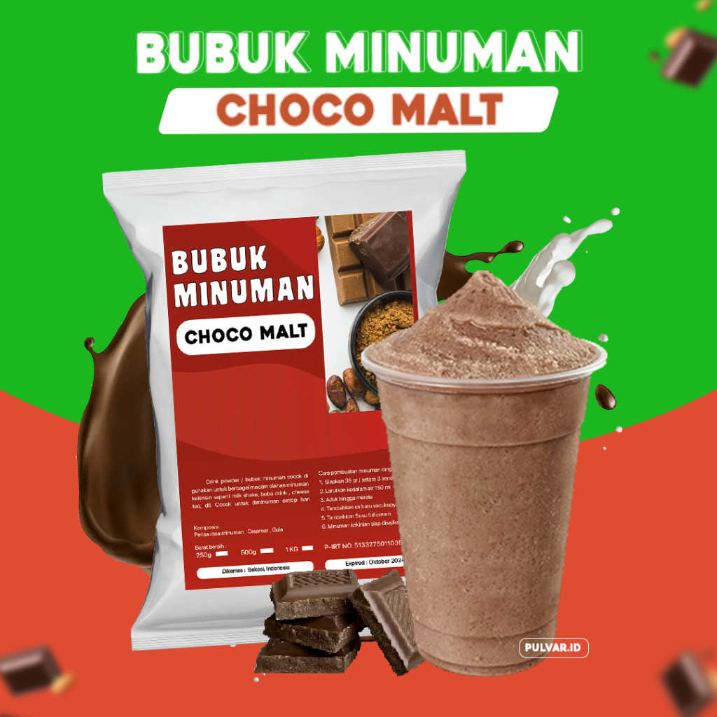

BUBUK MINUMAN CHOCO MALT / SERBUK MINUMAN RASA CHOCO MALT / BUBUK CHOCO MALT / SERBUK MINUMAN MALT