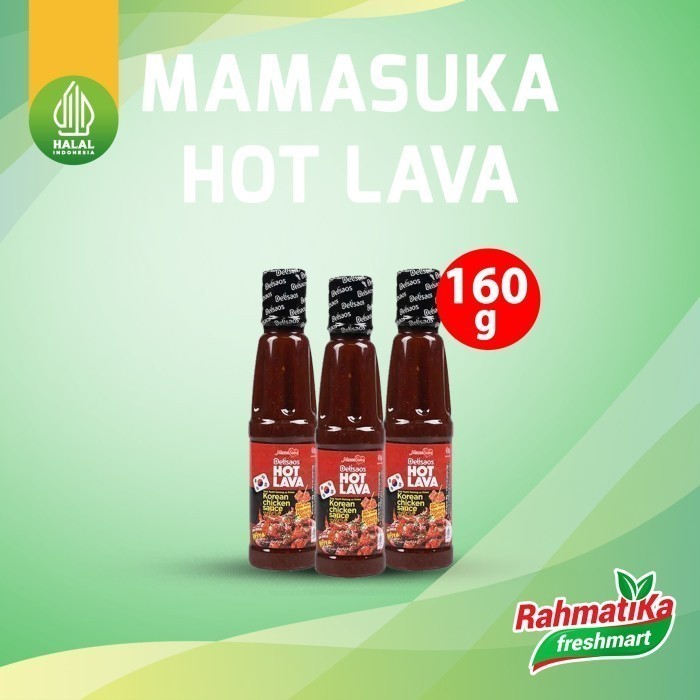 

MamaSuka Delisaos Hot Lava Saus Sambal Extra Pedas 160 gr (Btl)