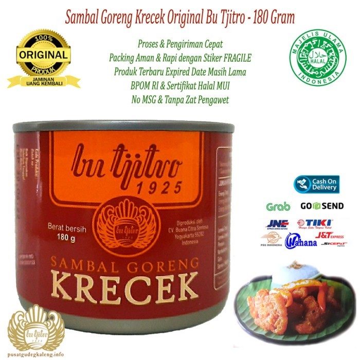 

[New Arrival] Sambal Goreng Krecek Bu Tjitro 210Gram