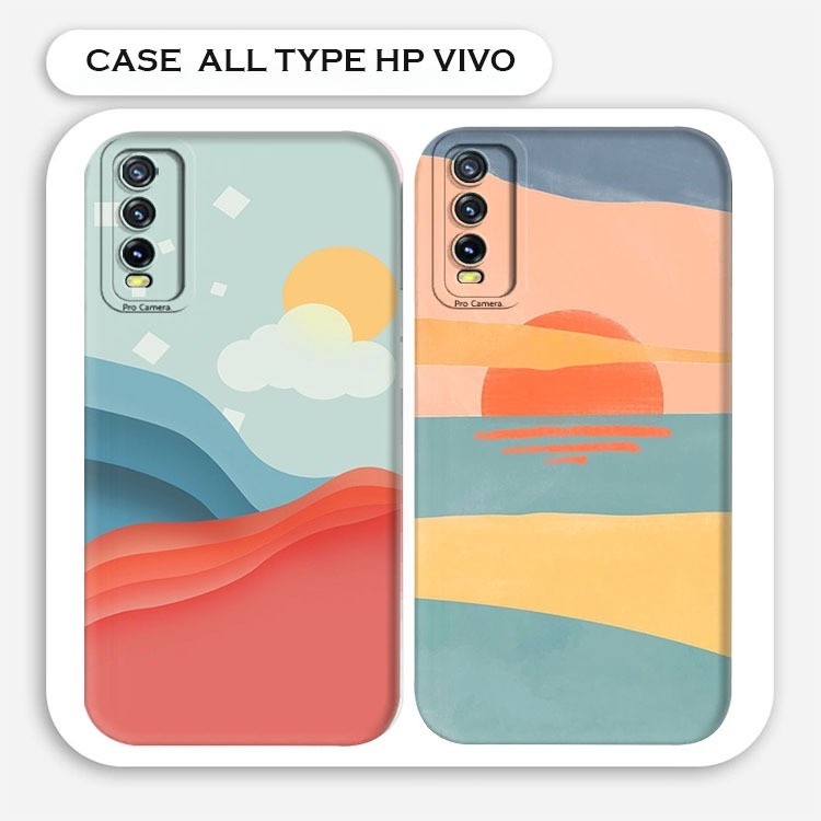 Casing Hp Softcase Vivo Y20 / Y20S / Y12A / Y20A / Y20i / Y12S Motif Pattern Cute Abstrak Terbaru Ca