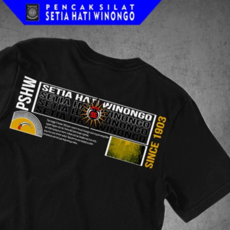 Kaos Tunas Muda PSHW Kode SETIA HATI WINONGO Kaos Setia Hati Winongo