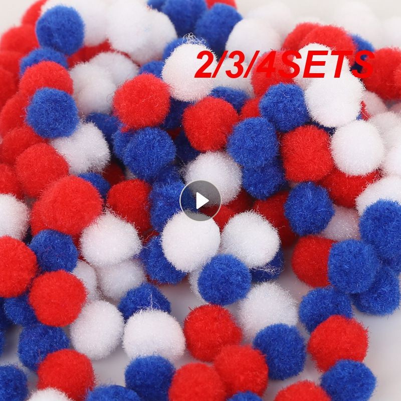 

2/3/4SETS Textile Acce 300 Pieces 10mm Making Fun Crafts Handmade Night Scene Painting Kindergarten Plush Ball Hairball