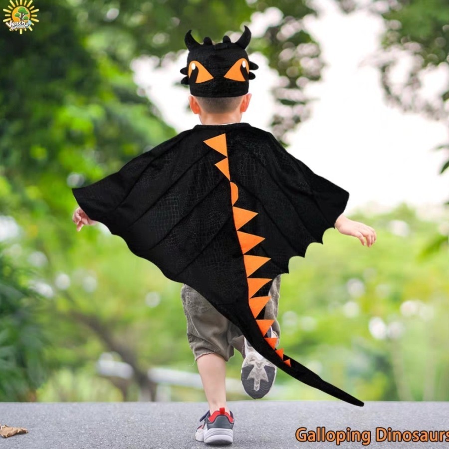 Dinosaurs Cape Kostum Jubah Dinosaurus anak Kostum Dinosaurus Anak set