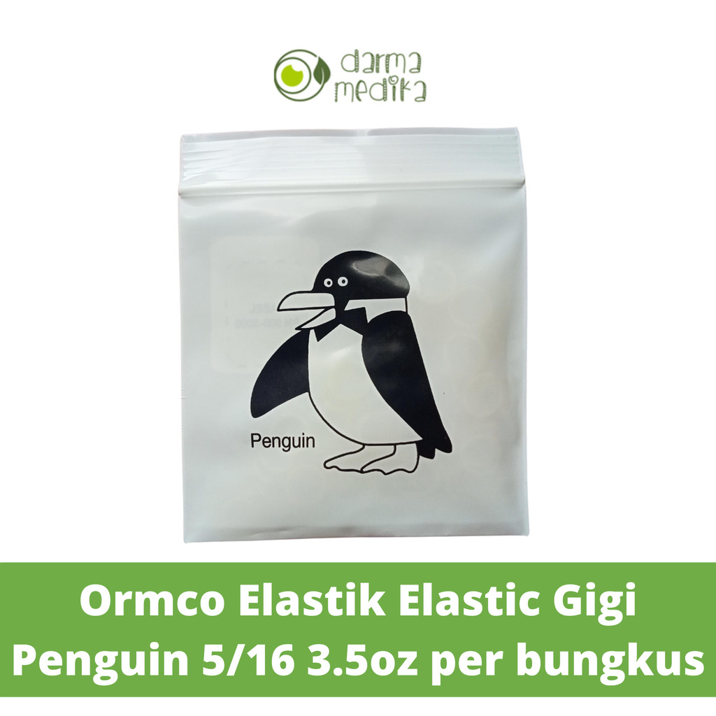 Ormco Elastik Elastic Gigi Penguin 5/16 3.5oz Per Bungkus