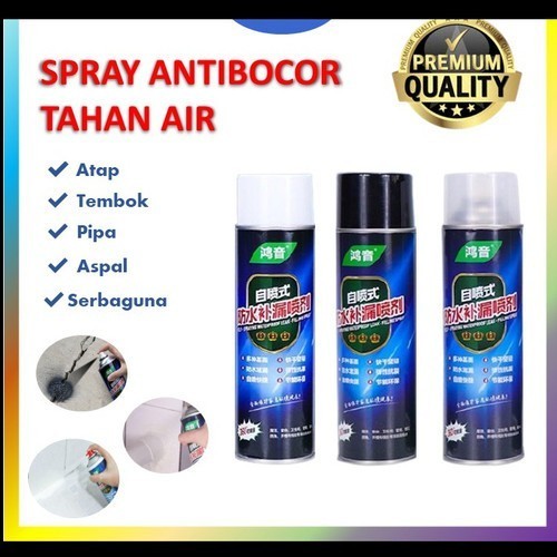 

CAT KARET CAIR TAMBAL Spraying Waterproof Spray Anti Bocor Tahan Air
