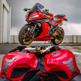 Kondom tangki ninja 250 fi model zx 636 cover tanki ninja 250 fi caver tangki ninja 250 fi Cover tan