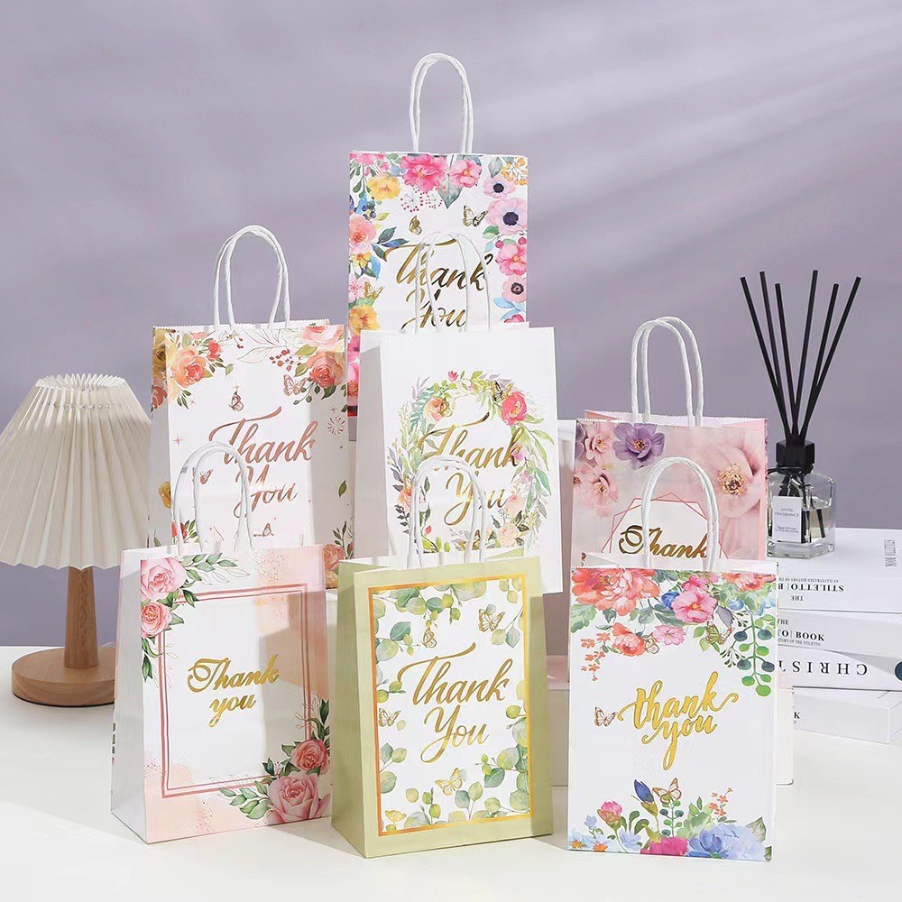

Paper Bag Gift Cute / Paperbag Hadiah Tulisan Thank You(15 x 8 x 21Cm) - GG0405