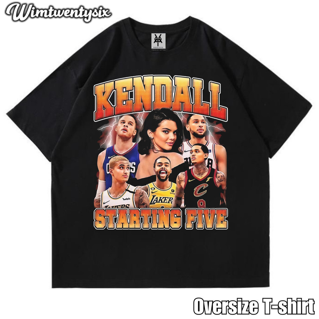 KAOS OVERSIZE | VINTAGE | T-SHIRT OVERSIZE | KAOS KENDALL JENNER STARTING FIVE EDITION
