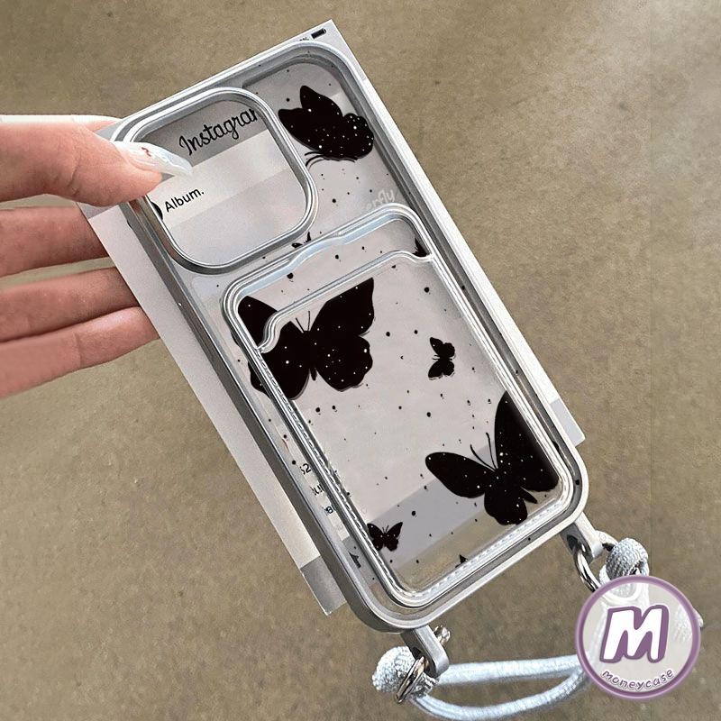 Casing Dengan Tali yang Kompatibel Untuk iPhone 7Plus XR 11 13 12 15 Pro Max 14 Pro Max XS MAX 7 8 P