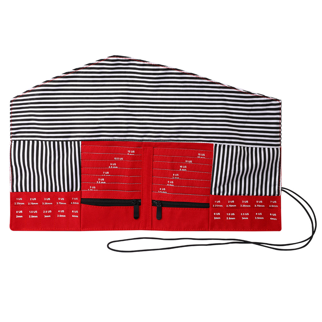 

New Empty Knitting Needles Storage Bag Waterproof Crochet Hooks Organizer Foldable Bags for Sewing Tools Accessories