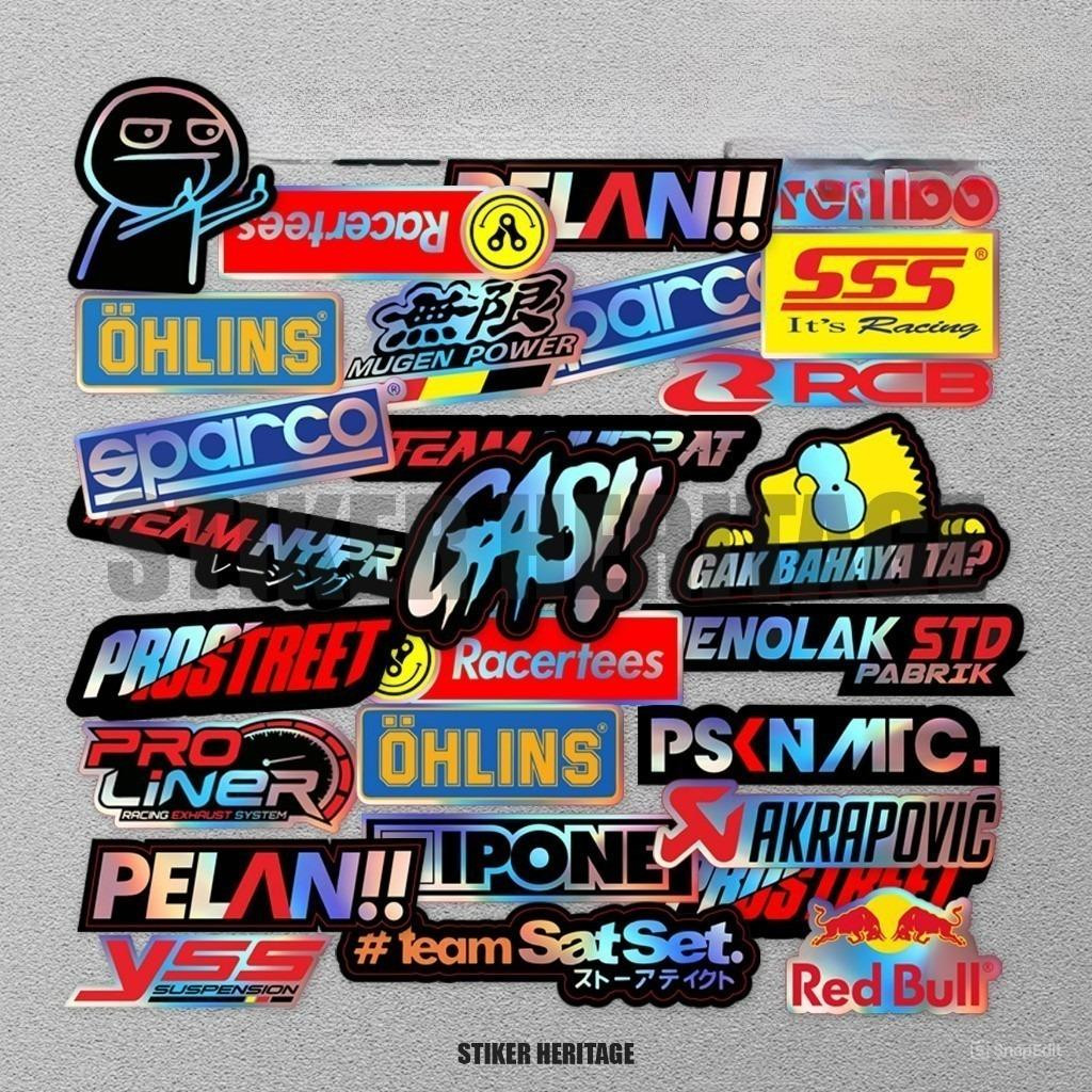 

STICKER STIKER RACING HOLOGRAM | STIKER MOTOR | STICKER HELM, stciker pack stiker helm stiker estetik stiker motor dan helm