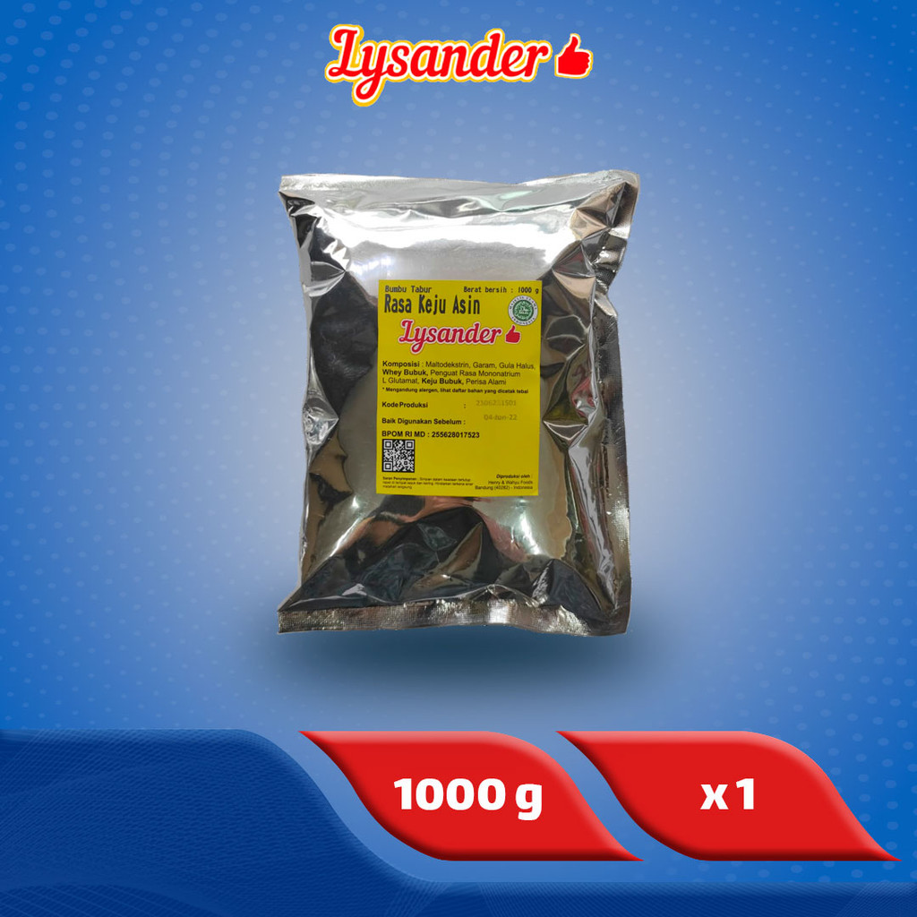 

Lysander Bumbu Tabur Keju Asin 1 kg