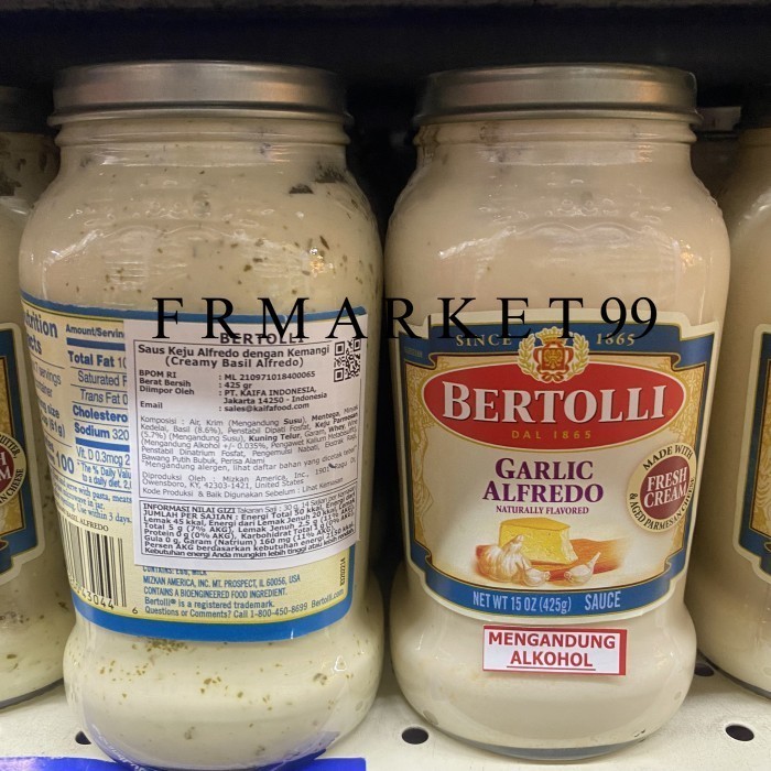 

Bertolli Garlic Alfredo / Saus Keju Bawang Putih / 425 grm