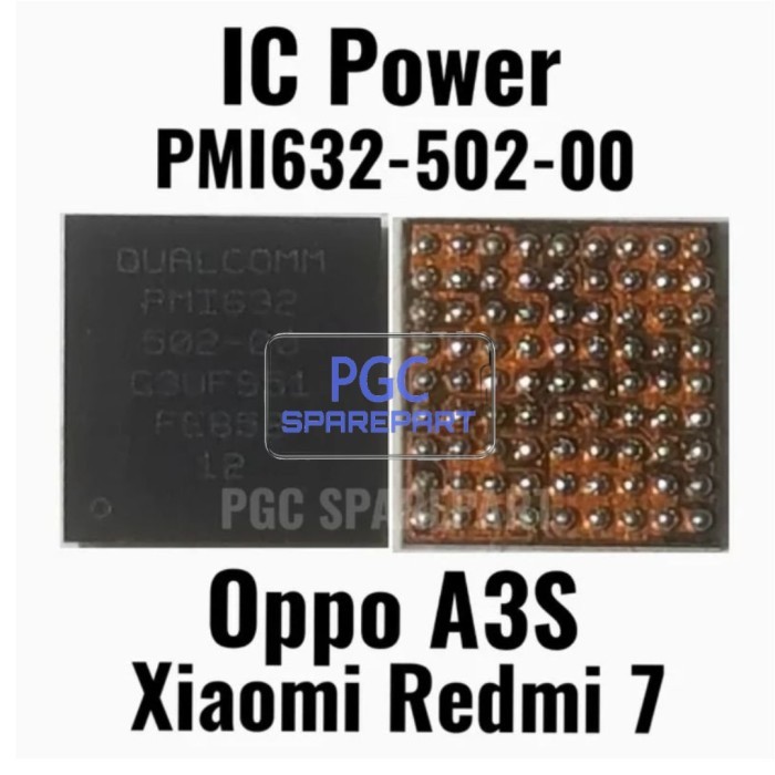 PSG99 IC Power PMI632-502 / pmi632502 Untuk Oppo A3S / Xiaomi Redmi 7 / CPH1803 / CPH1853 / CPH1805 