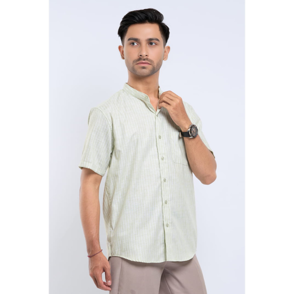 Hassenda Baju Koko Pria Lengan Pendek Adzra Pastel