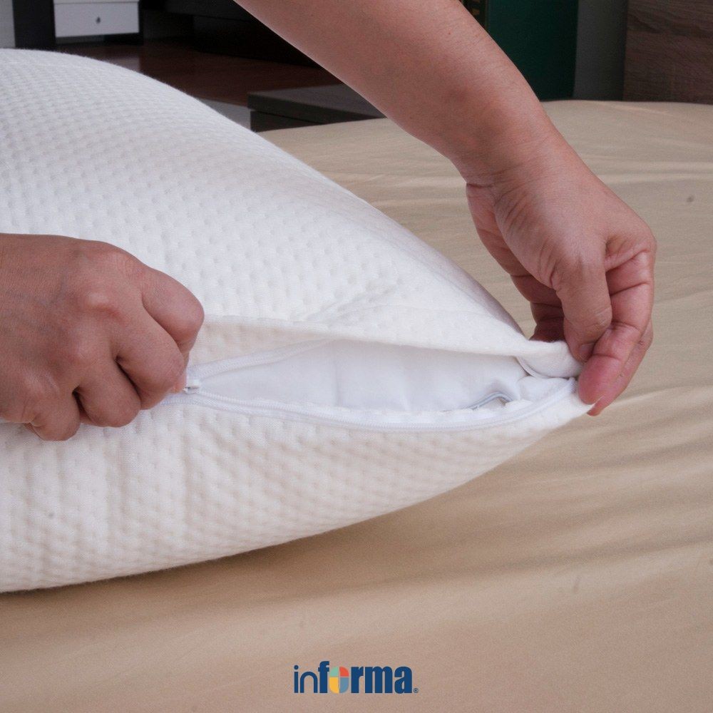 Informa 51x76 cm Pelindung Bantal Serat Bambu Pillow Cover Pelindung Kasur Aksesoris Tempat Tidur Sa