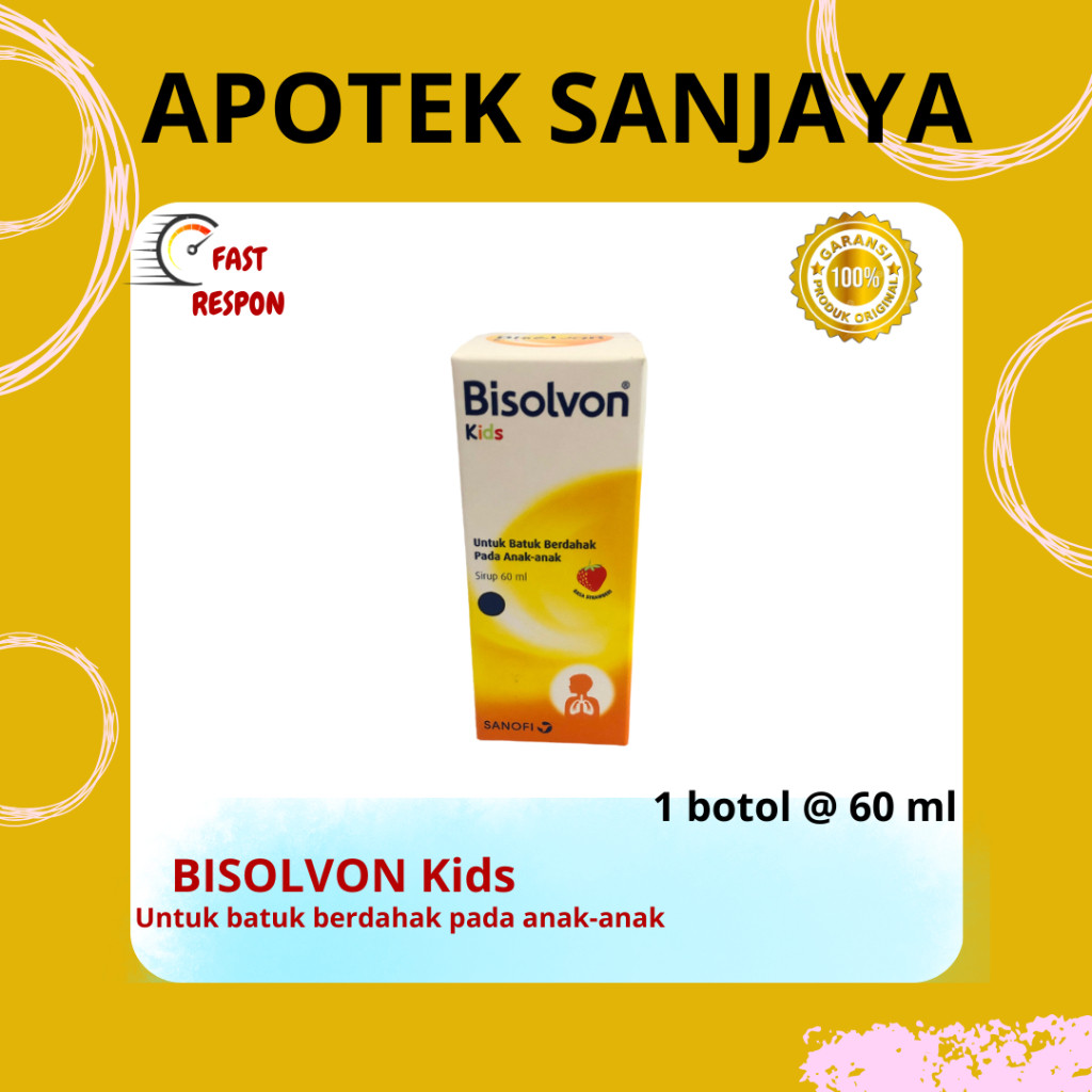 BISOLVON KIDS/ BISOLVON EXTRA/ ISI 60 ML/ OBAT BATUK BERDAHAK