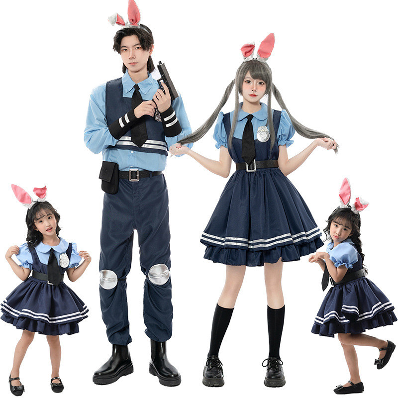 Zootopia cos judy Bunny cos Anthropomorphic costume anime cosplay costume complete