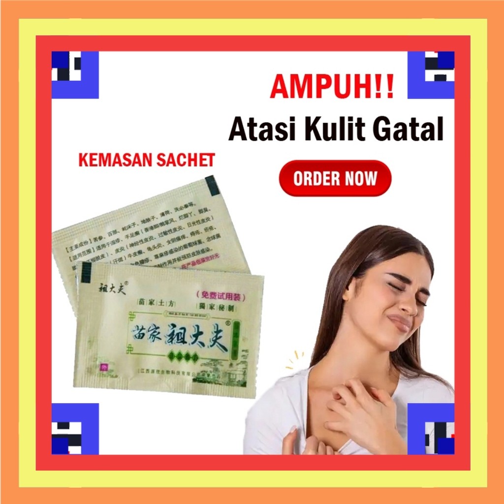 Sachet Zudaifu Salep Kulit Gatal Menghilangkan Jerawat Kulit Eksim 2gr