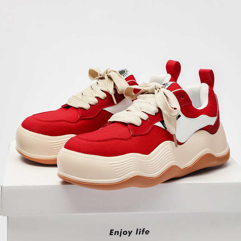 Street Red Skateboarding Shoes Men Women Fashion Design Original Men's Sneakers High Quality Platfor