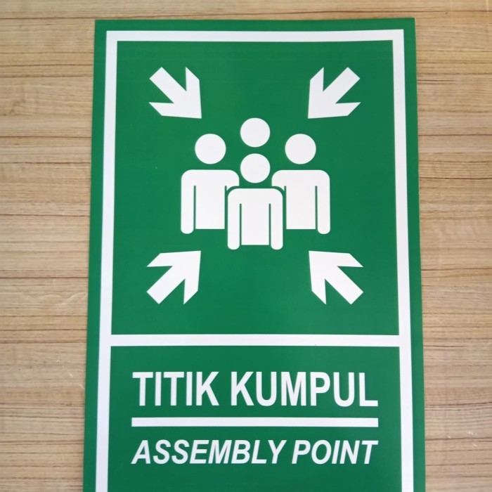 

STICKER K3 RAMBU SAFETY TITIK KUMPUL ASSEMBLY POINT UK 20X30CM RAMBU K