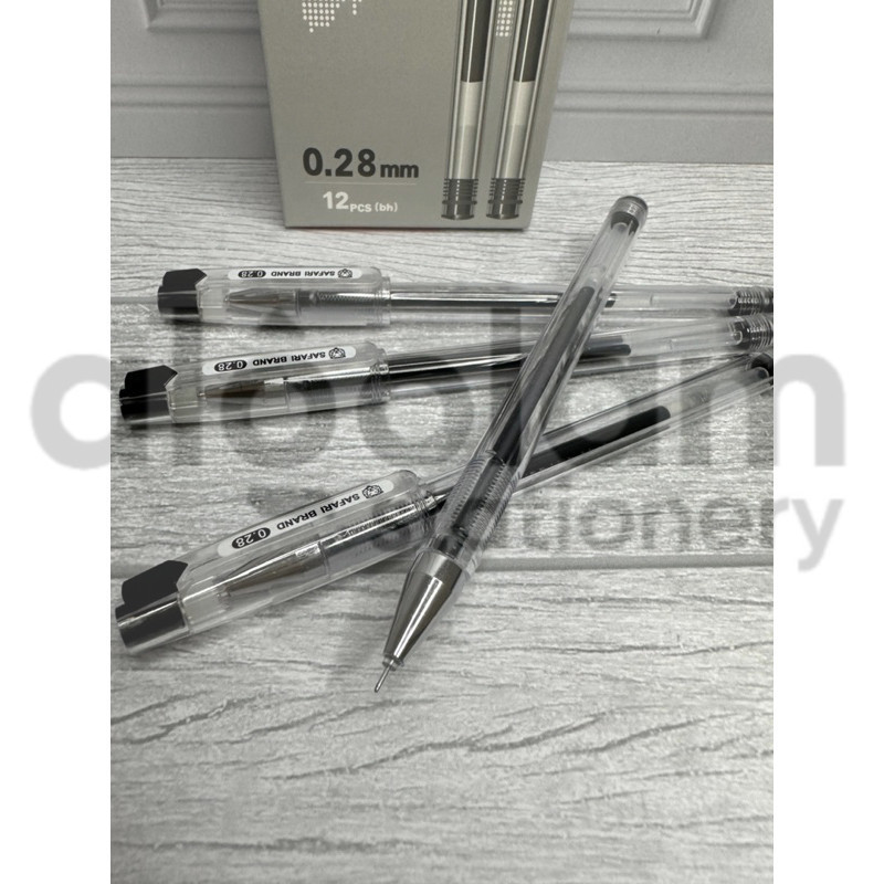 

( ECER ) Pulpen Gel Pen Hi-Tech-H Hitech Hitec Safari 0.28 mm Gel Pen Hi-Tech-H Safari 0.28mm