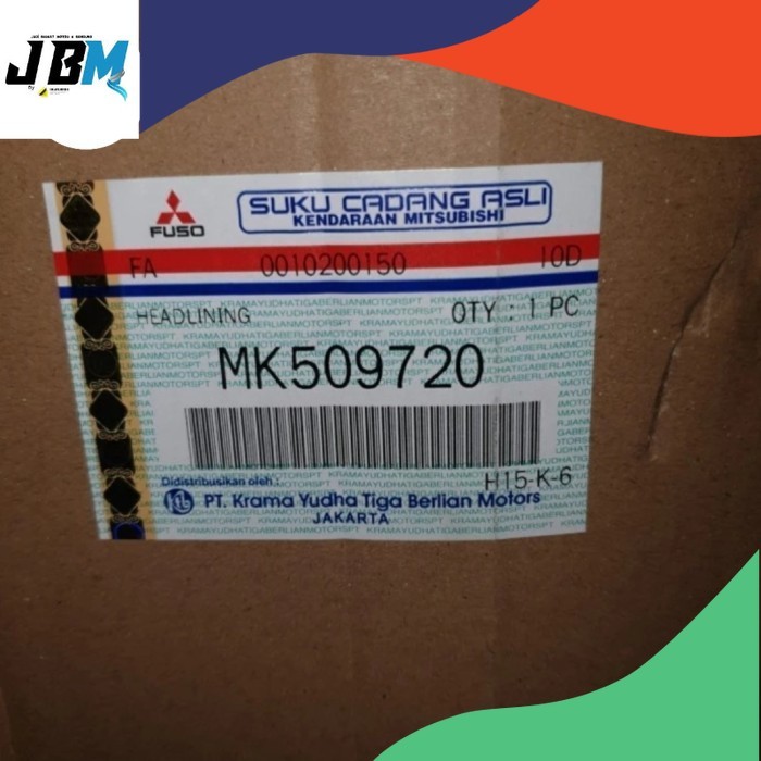 MK509720 PLAFON HEADLINING MITSUBISHI CANTER PS110 PS125 ORIGINAL GENUINE