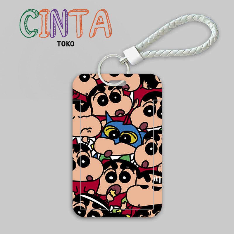 

Crayon Shin-chan cartoon card holder student campus meal card bus card work ID badge kindergarten protective cover