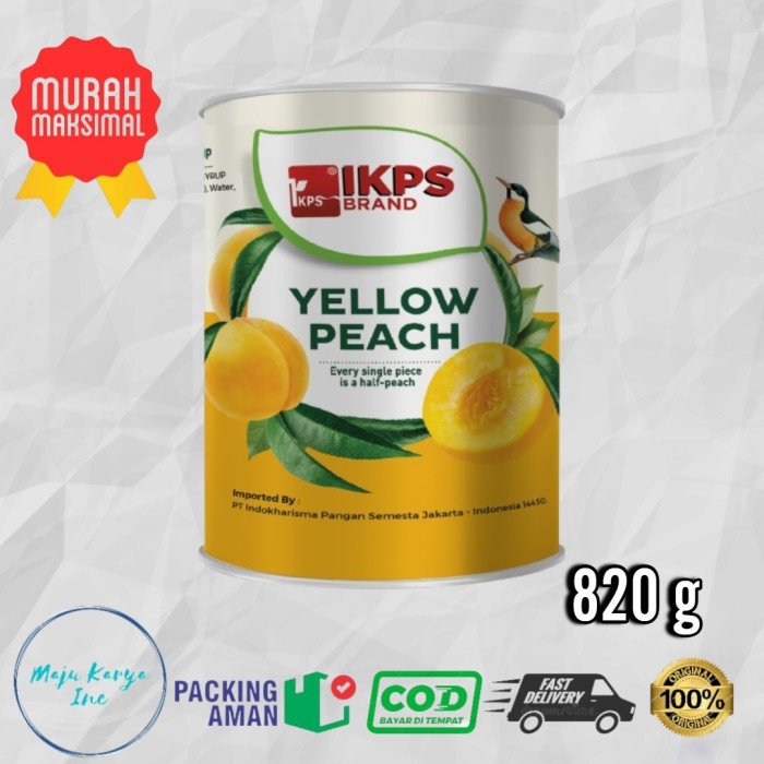 

Buah persik kuning IKPS yellow peach in syrup 820 g