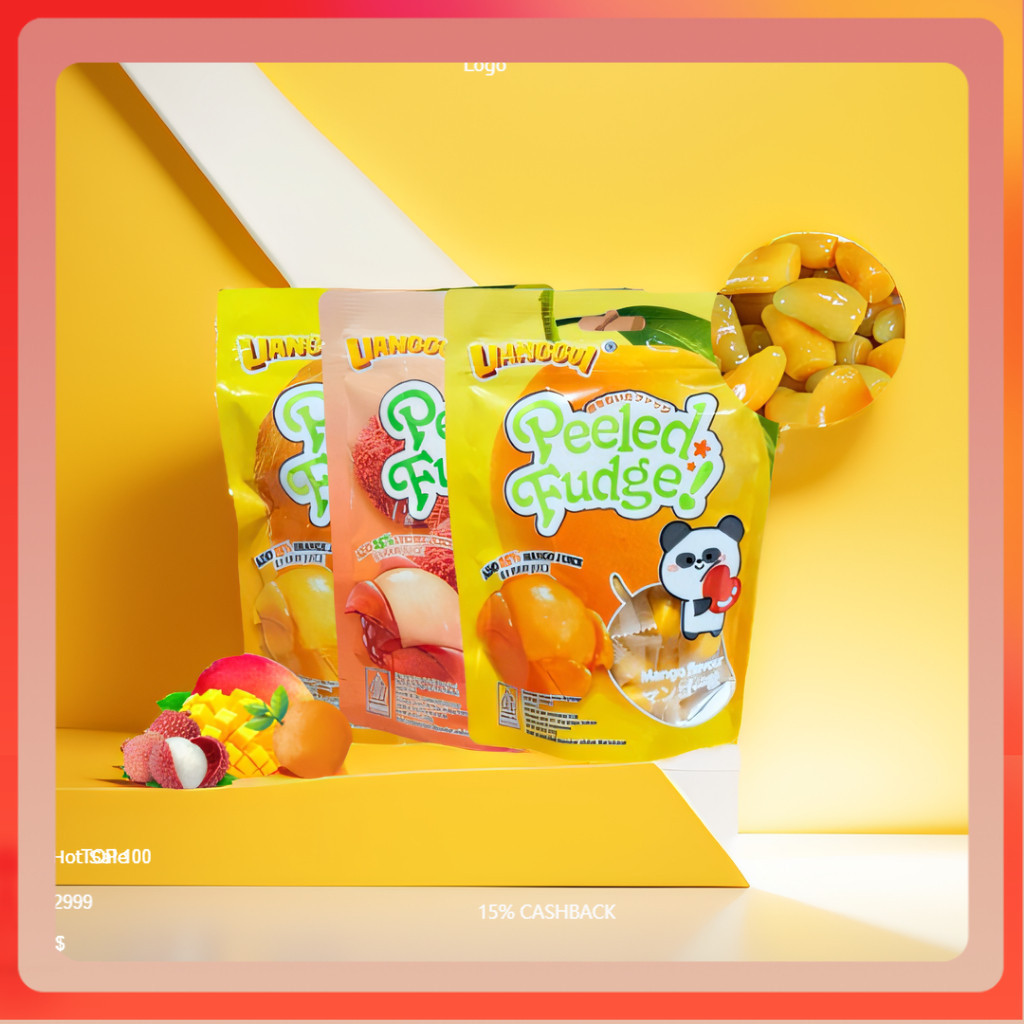 

[Menjual harga rendah] LIANGGUI Soft Candy Permen Lunak VIRAL ANEKA RASA BUAH 3 rasa（mango,orange,strawberry）permen lunak aneka buah rasa Kudapan halal