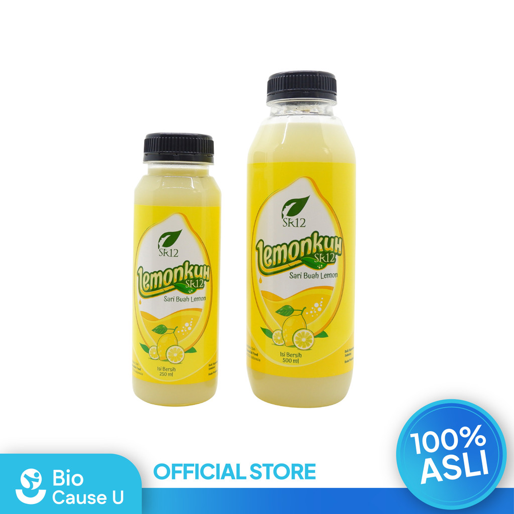 

Lemonkuh SR12 Sari Buah Lemon Asli Minuman Herbal Daya Tahan Tubuh dan Diet Alami 250 ml 500 ml BIOCAUSEU