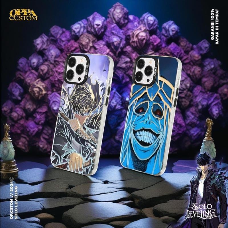 Casing HP Anime Manhwa SOLO LEVELING Premium Laser Matte Hard IMD - Case SUNG JINWO Oppa Custom - So