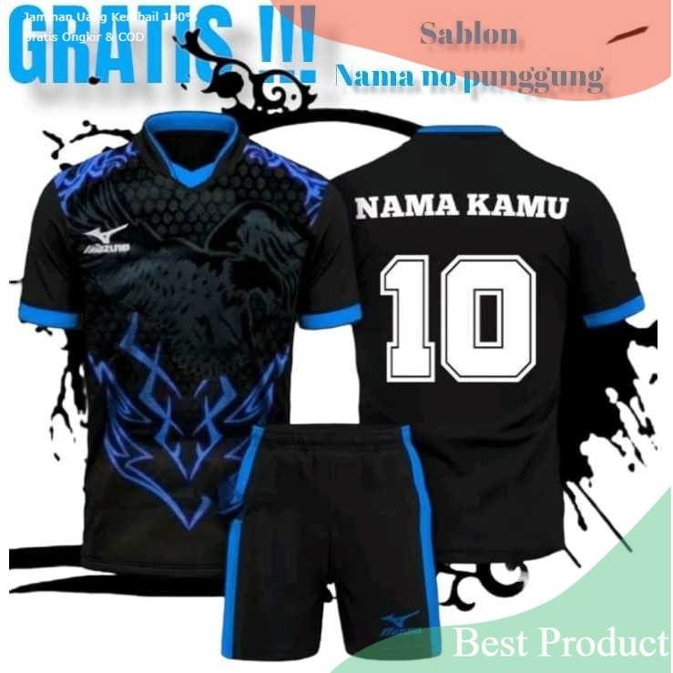BAJU JERSEY DEWASA GRATIS SABLON NAMA NOMOR PUNGGUNG - FUTSAL/SEPAKBOLA/VOLI/BADMINTON/TENISMEJA/ HI