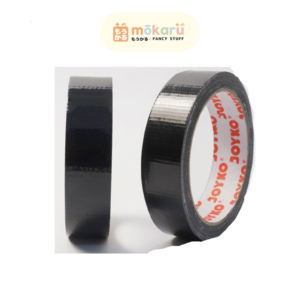 

Joyko Lakban Hitam 24mm x 12m / Cloth Tape Lakban Kain Warna Hitam